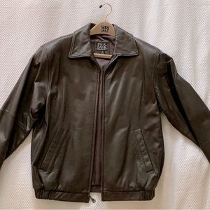 Jos. A. Bank dark brown lamb skin jacket- never worn